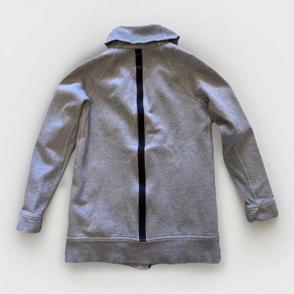 Lululemon Jacket Cardigan Fleece Sz 4 Womens Heather Grey Yin To My Yang Travel - Picture 2 of 8